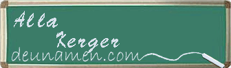 Alla Kerger Visitenkarte